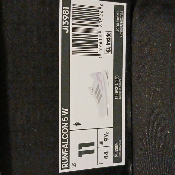 Adidas Women's White and Pink Running Shoes - Picture 4 of 7